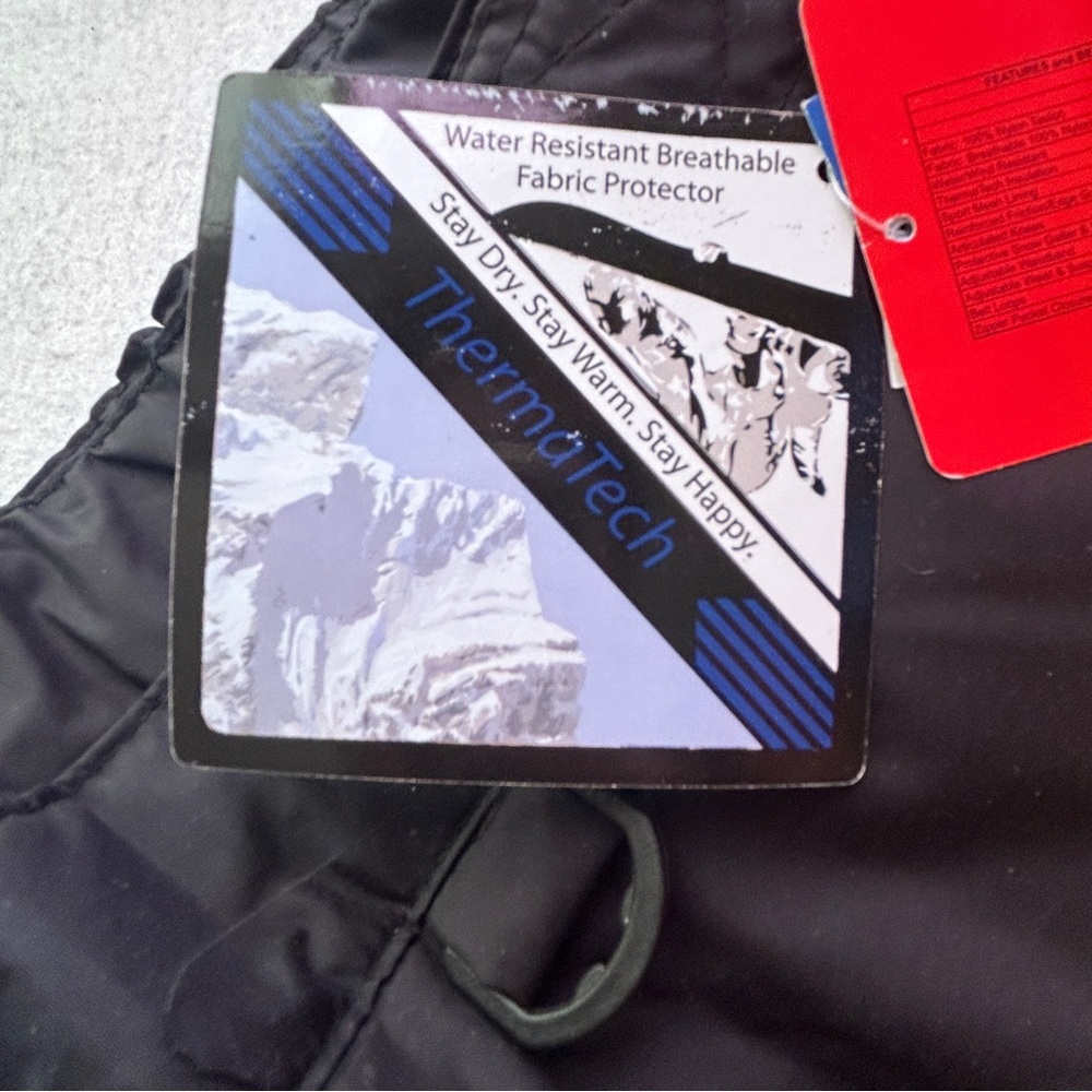 Ski Gear Snow Pants Mens XL Black ThermaTech Insulated Water Resistant Ski - Picture 13 of 16